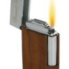Brizard And Co Eternal Curly Walnut Traditional Flame Flint Lighter -Elighters Shop brizard and co eternel curly walnut traditional flame flint lighter 45