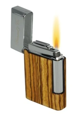 Brizard And Co Eternal Zebrawood Traditional Flame Flint Lighter