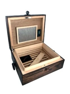 Brizard & Co Airflow Humidor - Golden Oak 9 Brizard & Co Airflow Humidor - Golden Oak -Elighters Shop brizard co airflow humidor golden oak 95