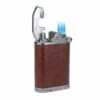 Brizard & Co. Gatsby Antique Saddle Leather Triple Torch Flame Table Lighter 2 Brizard & Co. Gatsby Antique Saddle Leather Triple Torch Flame Table Lighter -Elighters Shop brizard co gatsby antique saddle leather table lighter 30