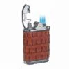 Brizard & Co. Gatsby Genuine Caiman Alligator Cognac Leather Triple Torch Flame Table Lighter 2 Brizard & Co. Gatsby Genuine Caiman Alligator Cognac Leather Triple Torch Flame Table Lighter -Elighters Shop brizard co gatsby genuine cognac caiman alligator table lighter 27