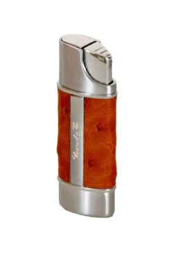 Brizard & Co Genuine Leather Cognac Nano Single Torch Lighter