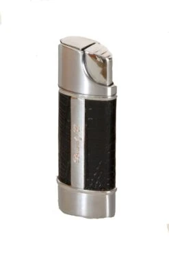 Brizard & Co. Lizard Pattern Black Nano Single Torch Lighter