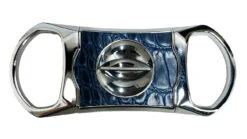 Brizard & Co. V Cutter With Pouch - Croco Indigo -Elighters Shop brizard co v cutter with pouch croco indigo 66