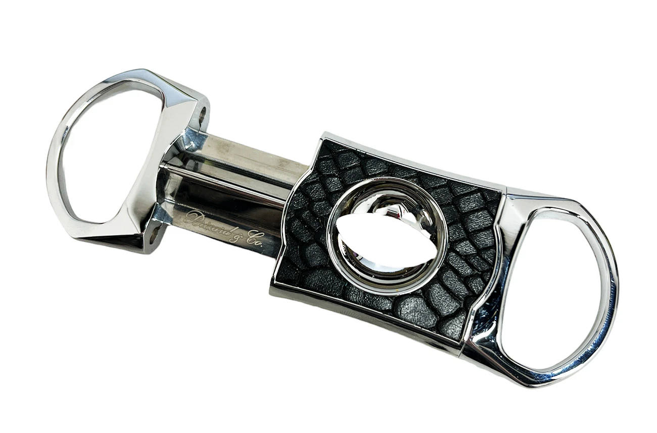 Brizard & Co. V Cutter With Pouch - Python And Royal Purple 7 Brizard & Co. V Cutter With Pouch - Python And Royal Purple - Image 5