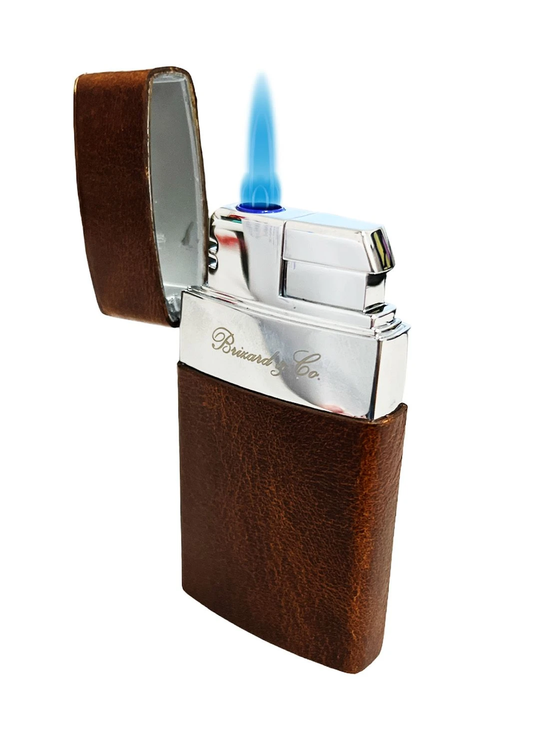 Brizard & Co Venezia Single Jet Flower Flame Lighter - Antique Saddle 4 Brizard & Co Venezia Single Jet Flower Flame Lighter - Antique Saddle - Image 2