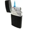 Brizard & Co Venezia Single Jet Flower Flame Lighter - Python And Royal Purple