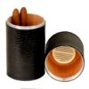 Brizard Cylinder Desktop Humidor Croco Pattern Black Leather - Made In The USA -Elighters Shop brizard cylinder desktop humidor croco black leather made in the usa 53