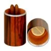 Brizard Cylinder Desktop Humidor Ebony Wood - Made In The USA
