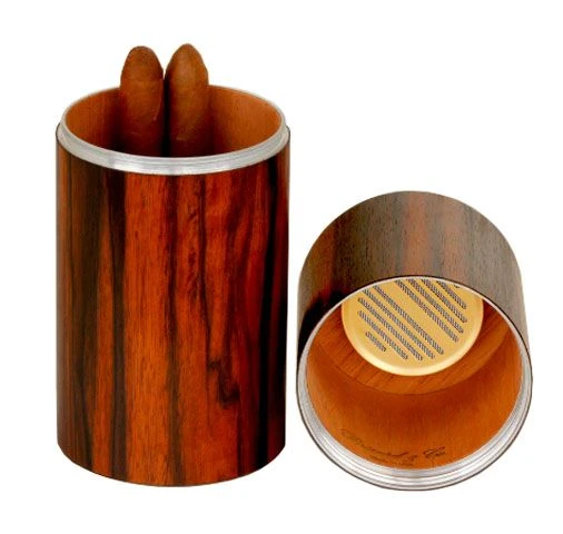 Brizard Cylinder Desktop Humidor Ebony Wood - Made In The USA 3 Brizard Cylinder Desktop Humidor Ebony Wood - Made In The USA