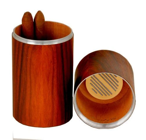 Brizard Cylinder Desktop Humidor Exotic Rosewood - Made In The USA 3 Brizard Cylinder Desktop Humidor Exotic Rosewood - Made In The USA