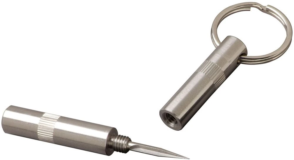 Brizard Trilogy Cigar Punch With Lizard Pattern Havana Leather Pouch - Made In USA 4 Brizard Trilogy Cigar Punch With Lizard Pattern Havana Leather Pouch - Made In USA - Image 2