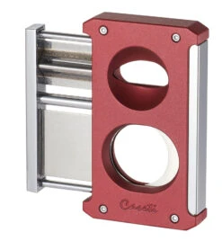 Caseti Trident Cigar Cutter 3-in-1 - Burgundy -Elighters Shop cacu140bg 55