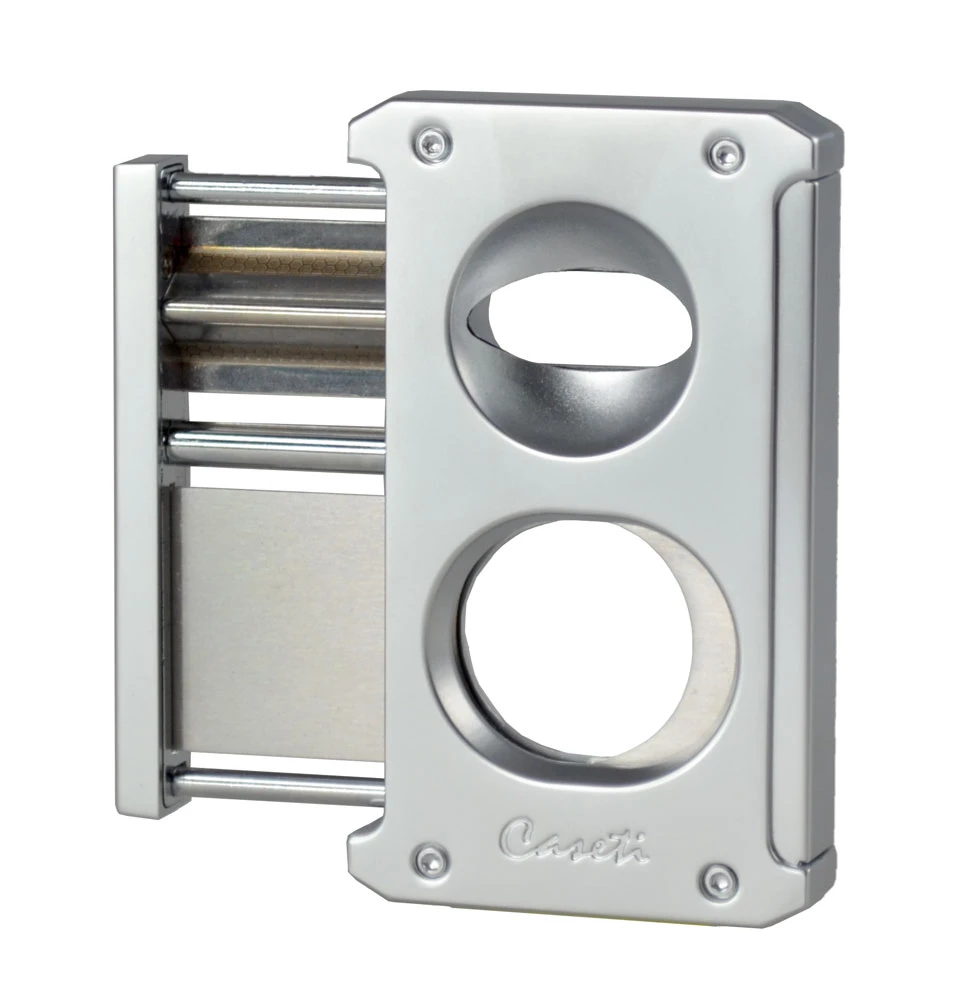Caseti Trident Cigar Cutter 3-in-1 - Chrome 3 Caseti Trident Cigar Cutter 3-in-1 - Chrome