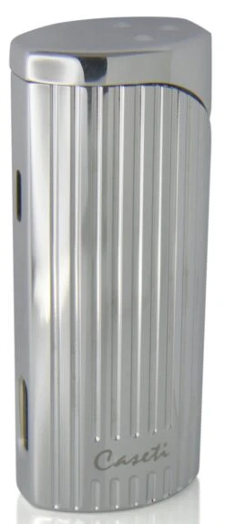 Caseti Basilisk Triple Jet Flame Cigar Lighter - Chrome Lines 7 Caseti Basilisk Triple Jet Flame Cigar Lighter - Chrome Lines -Elighters Shop caseti basilisk triple jet flame cigar lighter chrome lines 97