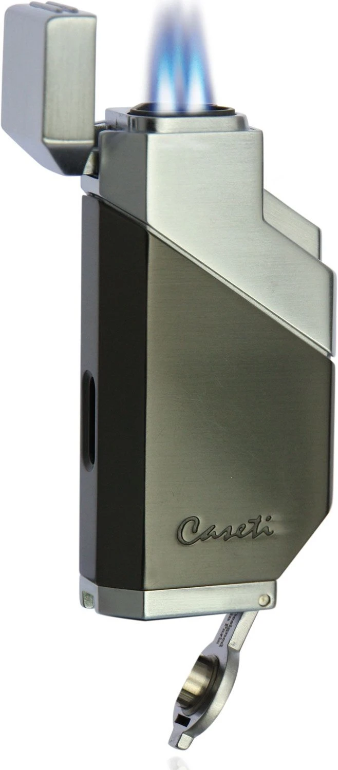 Caseti Cozmo Triple Flame Lighter - Gunmetal 3 Caseti Cozmo Triple Flame Lighter - Gunmetal