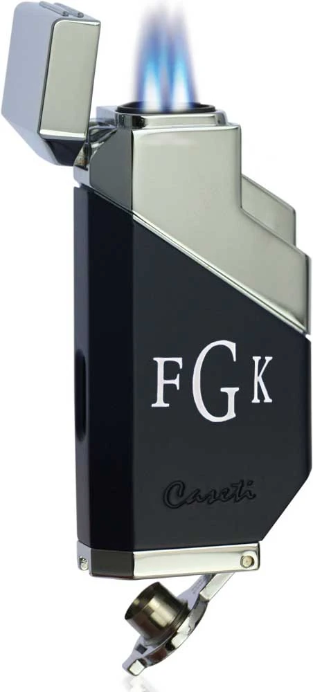 Caseti Cozmo Triple Flame Lighter - Matte Black 4 Caseti Cozmo Triple Flame Lighter - Matte Black - Image 2