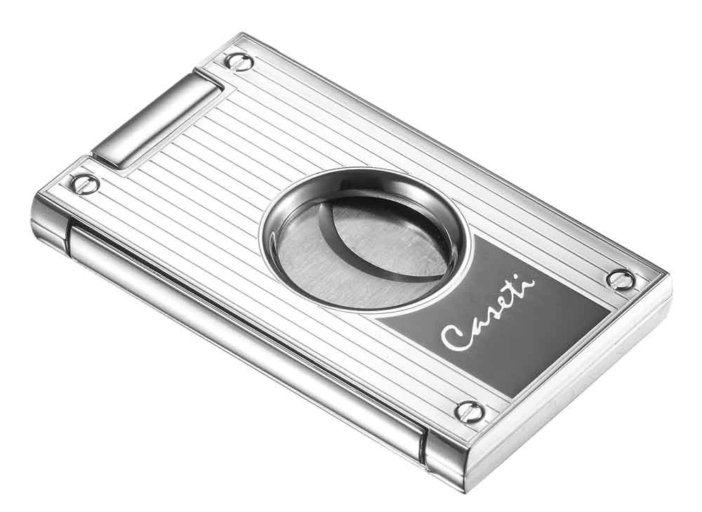 Caseti Kukri Double Guillotine Cigar Cutter - Chrome & Black Lacquer 4 Caseti Kukri Double Guillotine Cigar Cutter - Chrome & Black Lacquer - Image 2