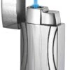 Caseti Naxos Single Jet Flame Cigar Lighter - Chrome Lines I