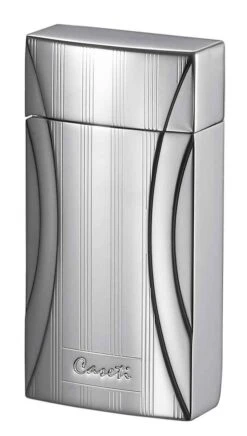 Caseti Naxos Single Jet Flame Cigar Lighter - Chrome Lines I 8 Caseti Naxos Single Jet Flame Cigar Lighter - Chrome Lines I -Elighters Shop caseti naxos single jet flame cigar lighter chrome lines i 102