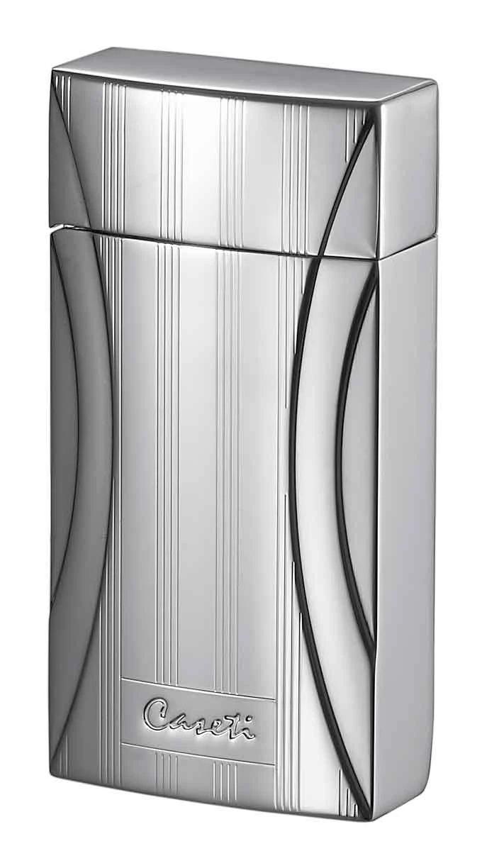 Caseti Naxos Single Jet Flame Cigar Lighter - Chrome Lines I 5 Caseti Naxos Single Jet Flame Cigar Lighter - Chrome Lines I - Image 3