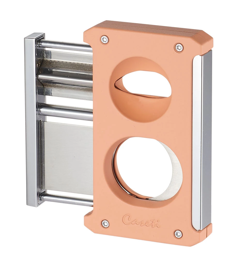 Caseti Trident Cigar Cutter 3-in-1 - Salmon 3 Caseti Trident Cigar Cutter 3-in-1 - Salmon