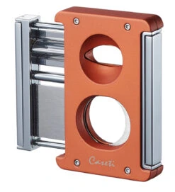 Caseti Trident X 3-in-1 Cigar Cutter - Burnt Orange -Elighters Shop caseti trident x 3 in 1 cigar cutter burnt orange 70