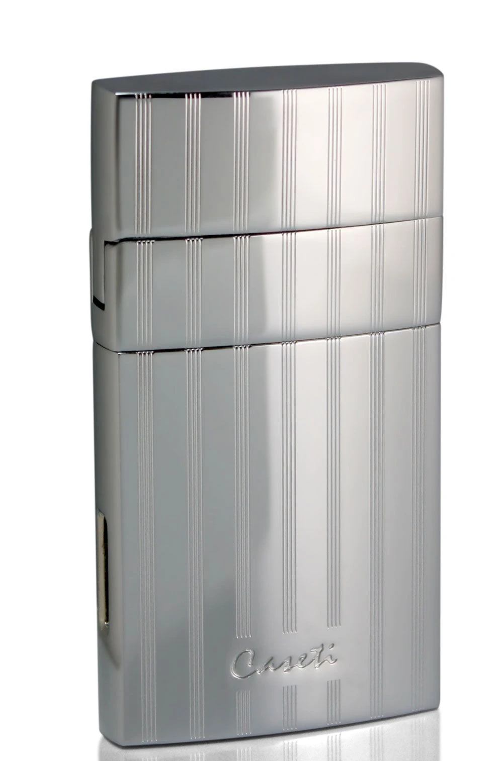 Caseti Troy Polished Chrome Single Torch Flame Cigar Lighter 5 Caseti Troy Polished Chrome Single Torch Flame Cigar Lighter - Image 3