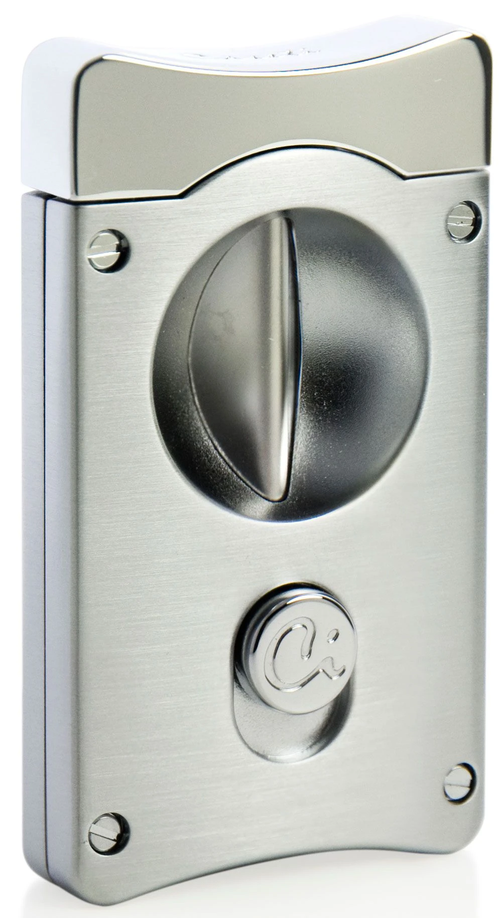 Caseti Wedge V Cigar Cutter - Satin Chrome 4 Caseti Wedge V Cigar Cutter - Satin Chrome - Image 2