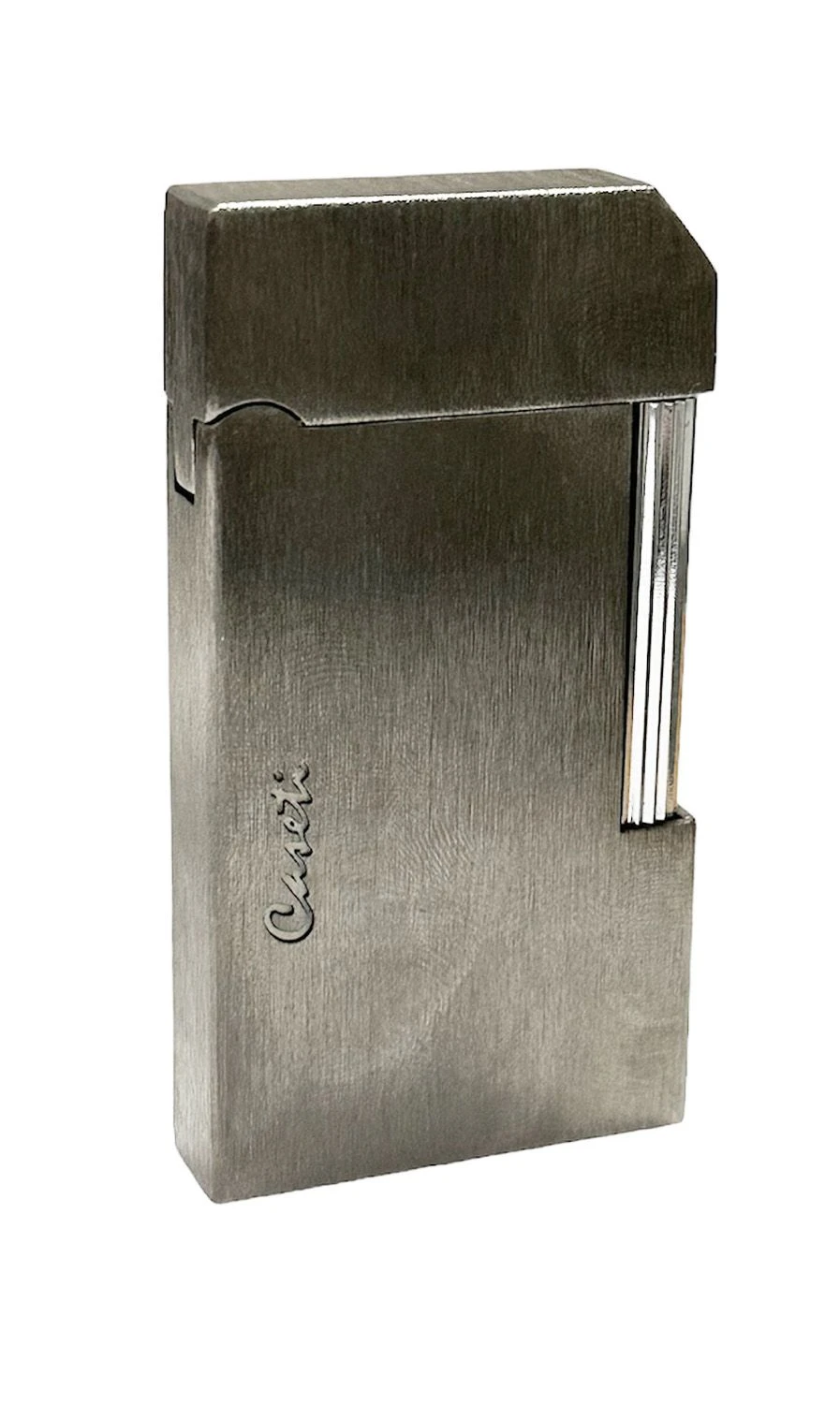 Caseti Windsor Traditional Flame Flint Lighter - Brushed Gunmetal 3 Caseti Windsor Traditional Flame Flint Lighter - Brushed Gunmetal