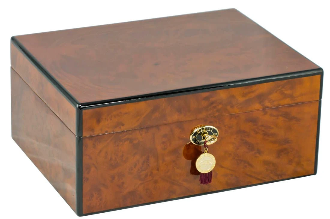 Daniel Marshall Burl Humidor - 100 Cigars 4 Daniel Marshall Burl Humidor - 100 Cigars - Image 2
