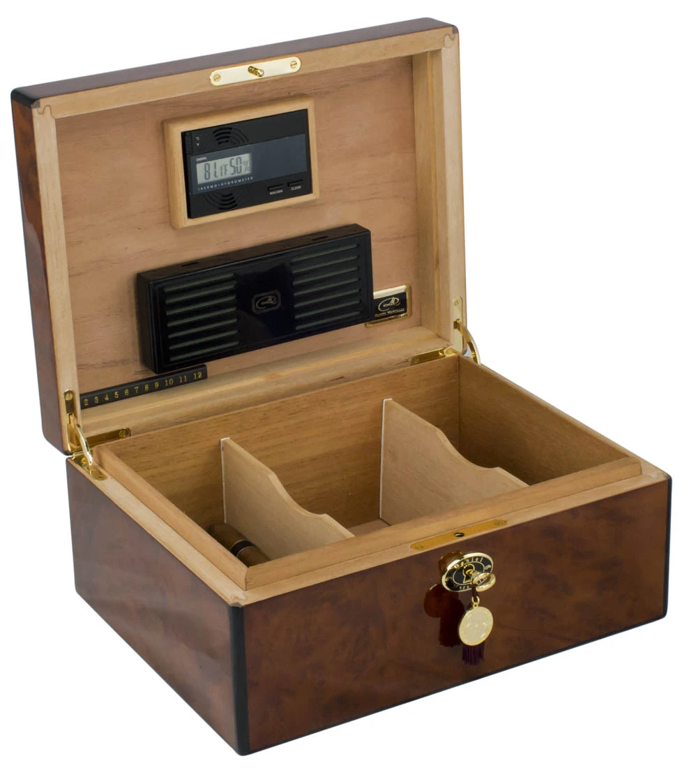 Daniel Marshall Burl Humidor - 100 Cigars 3 Daniel Marshall Burl Humidor - 100 Cigars