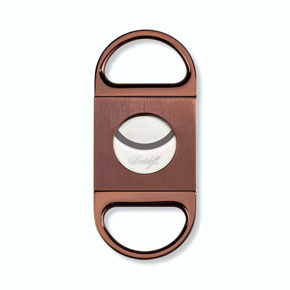 Davidoff Double Blade Cutter - Brushed Brown 4 Davidoff Double Blade Cutter - Brushed Brown - Image 2