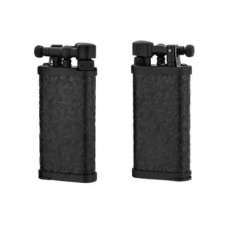 IM Corona Old Boy Arabesque Black Pipe Lighter 4 IM Corona Old Boy Arabesque Black Pipe Lighter - Image 2