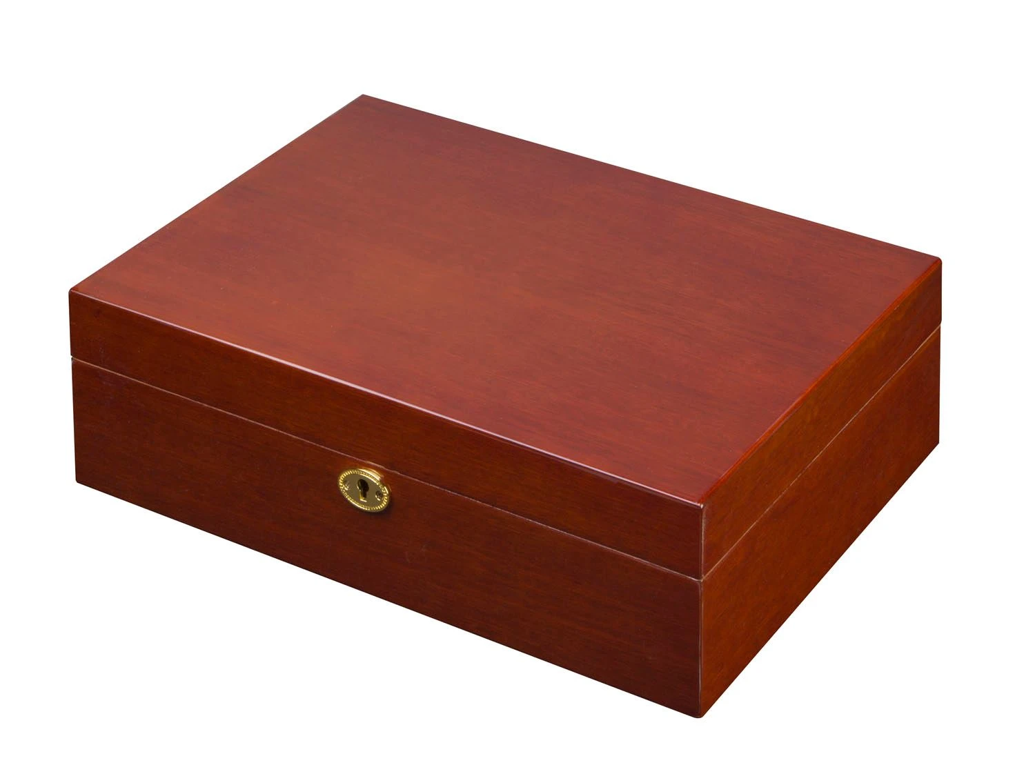 Laquered Finish Cigar Humidor - Holds 60 To 80 Cigars 5 Laquered Finish Cigar Humidor - Holds 60 To 80 Cigars - Image 3