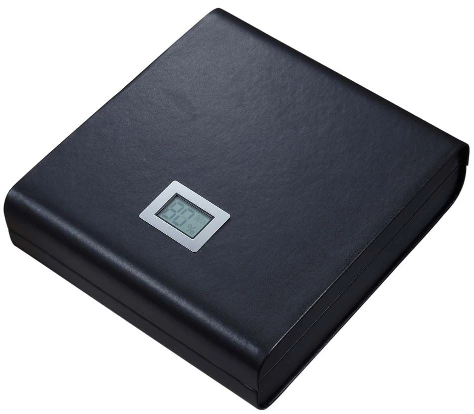 Leather Madrid Travel Humidor With Embedded Digital Hygrometer 4 Leather Madrid Travel Humidor With Embedded Digital Hygrometer - Image 2