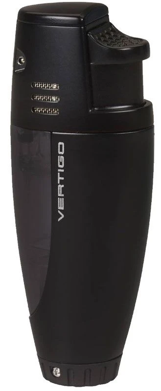 Vertigo Atlantis Double Torch Flame Cigar Lighter - Black Matte 3 Vertigo Atlantis Double Torch Flame Cigar Lighter - Black Matte