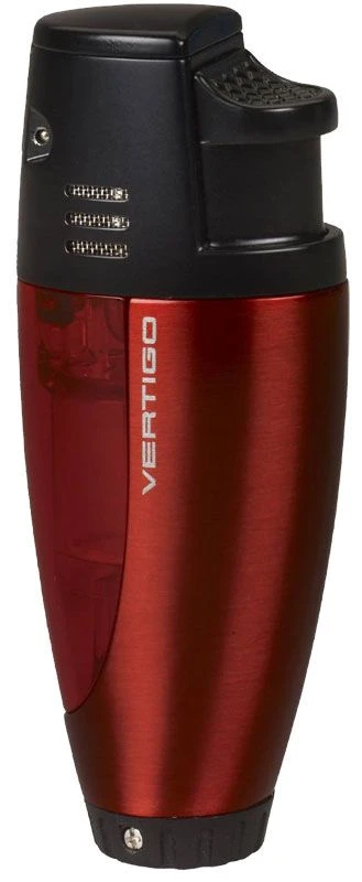Vertigo Atlantis Double Torch Flame Cigar Lighter - Red 3 Vertigo Atlantis Double Torch Flame Cigar Lighter - Red
