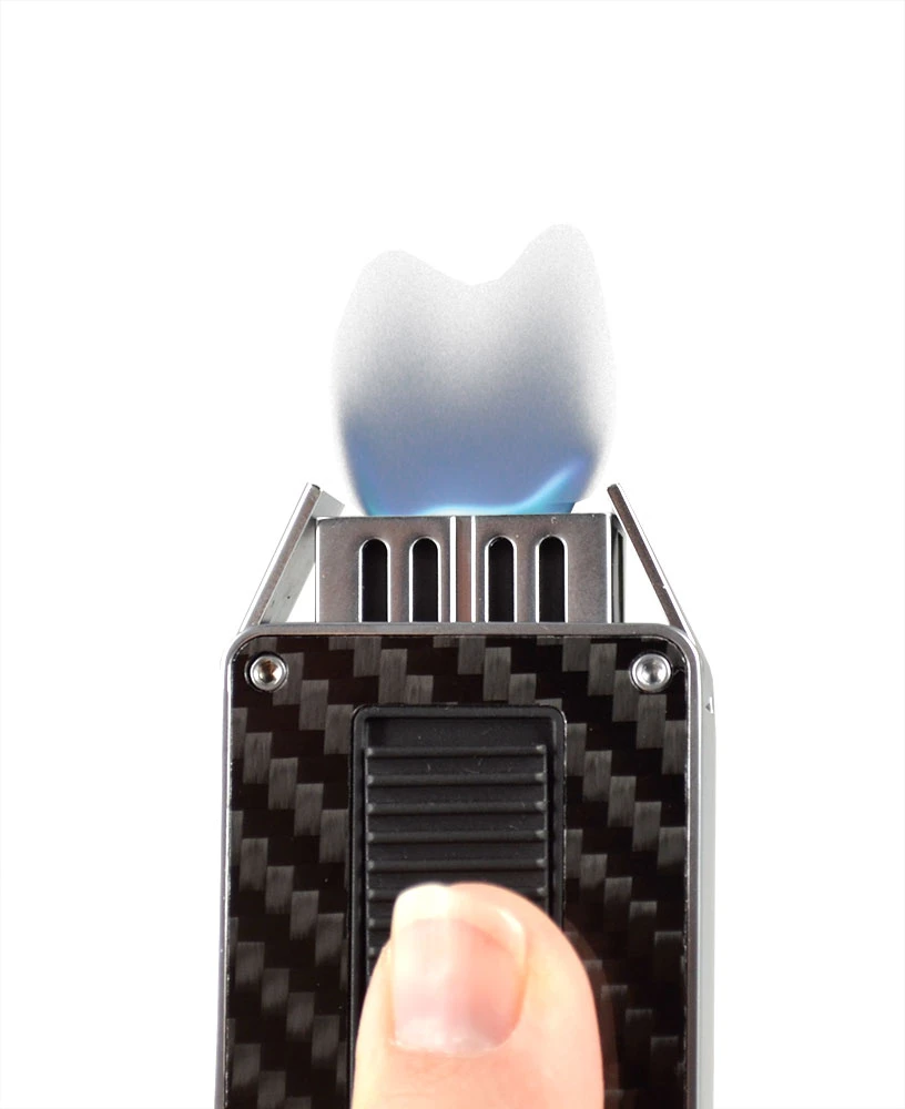 Porsche Design Spacecraft Carbon Fiber Flat Flame Lighter 3 Porsche Design Spacecraft Carbon Fiber Flat Flame Lighter