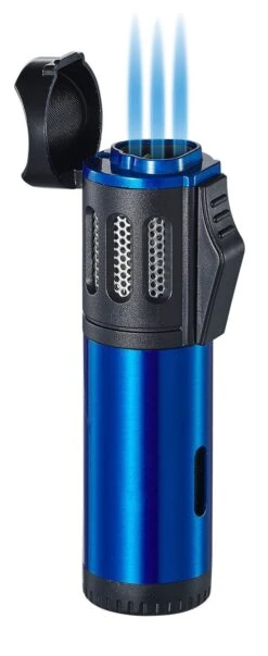 Personalized Visol Artemis Triple Flame Torch Lighter - Blue