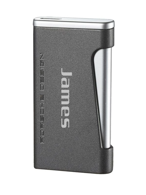 Porsche Design Alps Flat Torch Flame Lighter - Grey 4 Porsche Design Alps Flat Torch Flame Lighter - Grey - Image 2