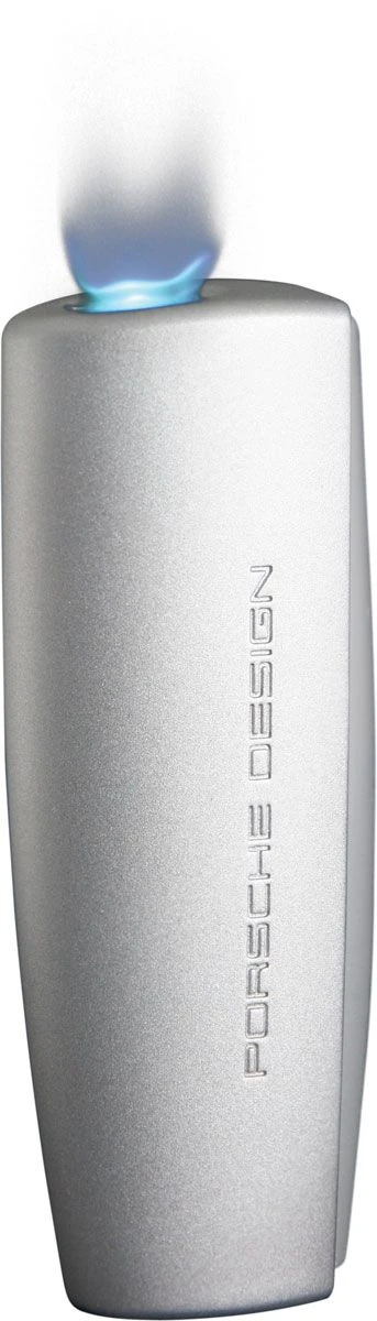 Porsche Design Atlas Flat Torch Flame Lighter - Silver Matte 4 Porsche Design Atlas Flat Torch Flame Lighter - Silver Matte - Image 2