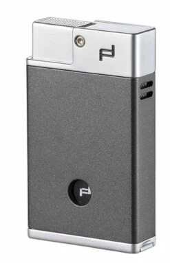 Porsche Design Baden Double Torch Flame Lighter - Grey -Elighters Shop porsche design baden double torch flame lighter grey 106