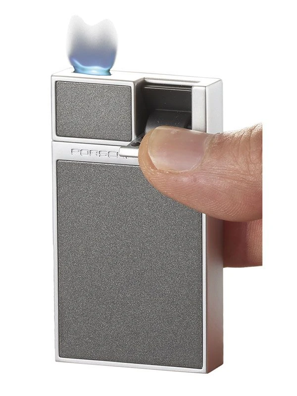 Porsche Design Heber Flat Torch Flame Lighter - Grey 4 Porsche Design Heber Flat Torch Flame Lighter - Grey - Image 2