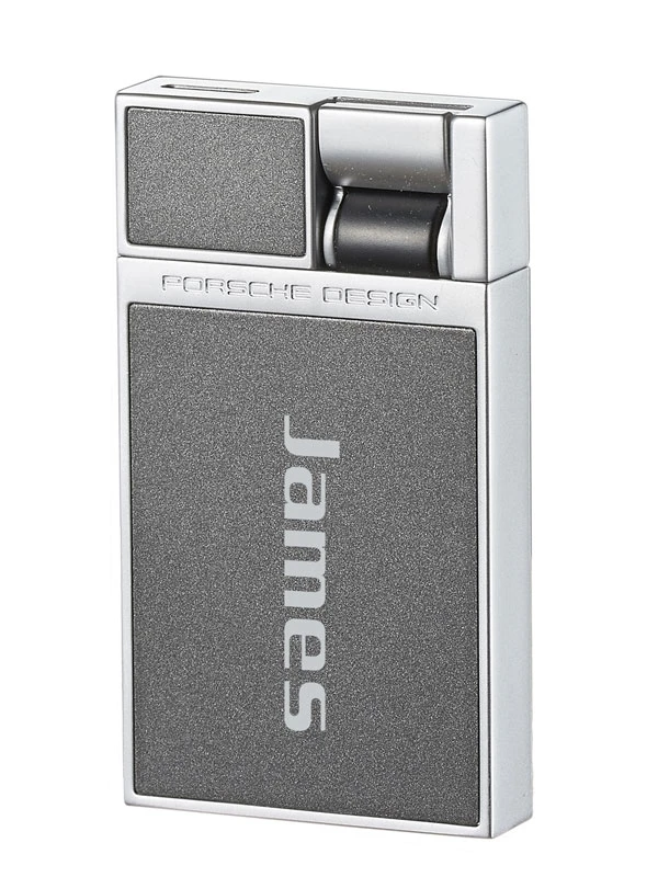 Porsche Design Heber Flat Torch Flame Lighter - Grey 3 Porsche Design Heber Flat Torch Flame Lighter - Grey