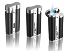 Porsche Design PD3 Black Circular Flame Lighter 7 Porsche Design PD3 Black Circular Flame Lighter -Elighters Shop porsche design pd3 black circular flame lighter 107