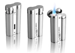 Porsche Design PD3 Silver Pearl Circular Flame Lighter -Elighters Shop porsche design pd3 silver pearl circular flame lighter 105