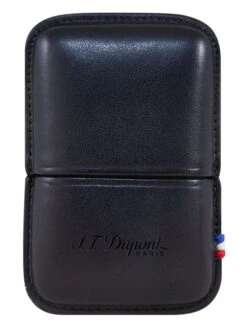 S.T. Dupont Contraste Black Leather Ligne 2 Cigar Lighter Case