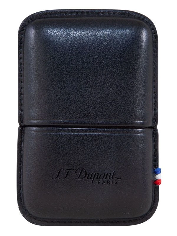 S.T. Dupont Contraste Black Leather Ligne 2 Cigar Lighter Case 3 S.T. Dupont Contraste Black Leather Ligne 2 Cigar Lighter Case