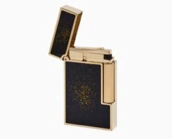 S.T. Dupont Ligne 2 Gold Dust Flint Lighter -Elighters Shop s t dupont ligne 2 gold dust flint lighter 49